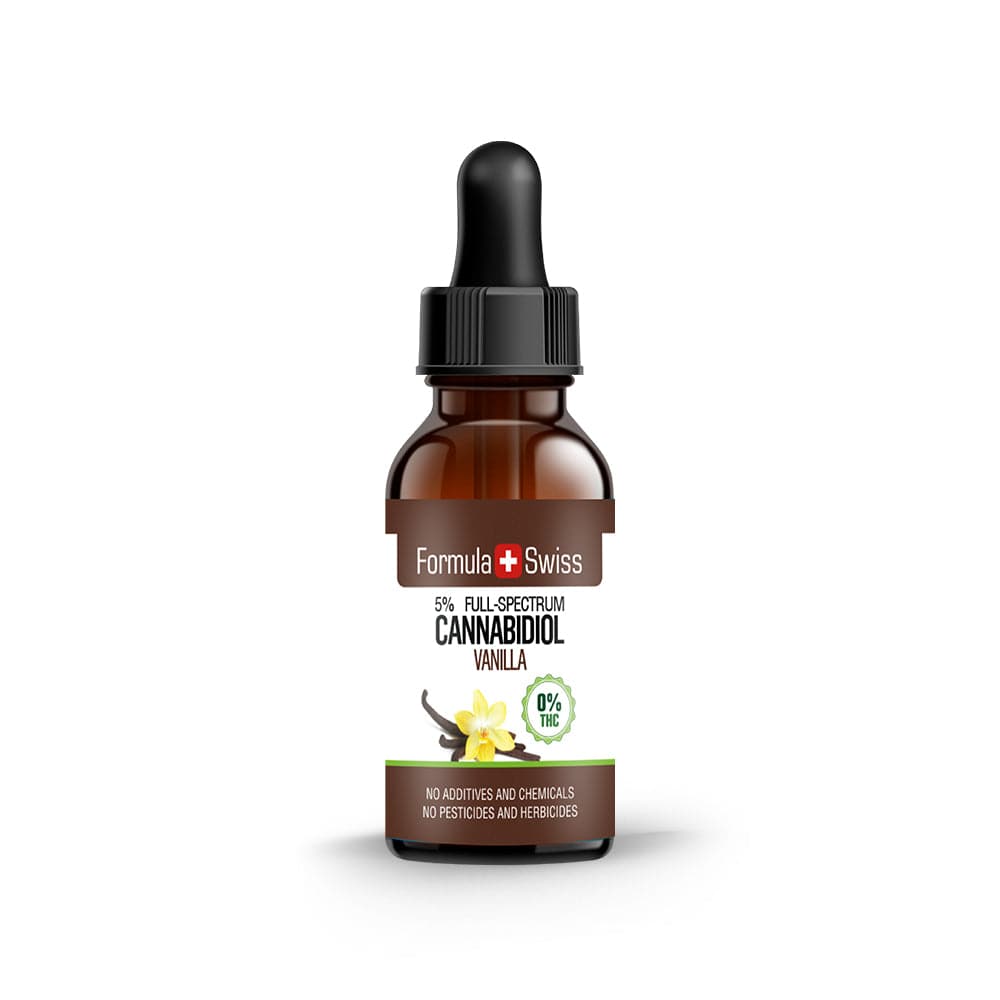 Huile de CBD dans l'huile de vanille 0.0% THC