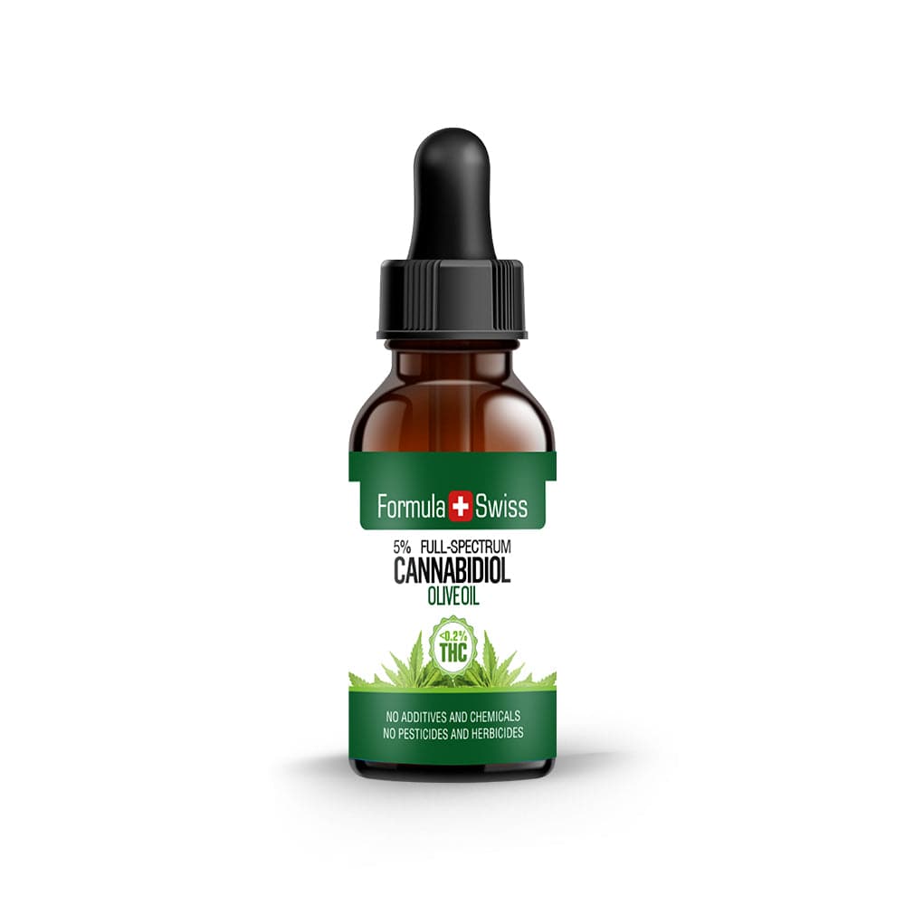 Huile de CBD dans l'huile d'olive 0,2% THC