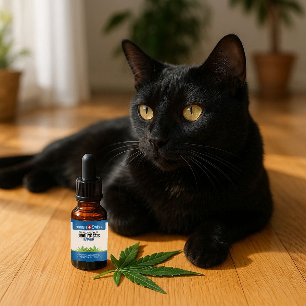 Huile de CBD pour chats chanvre