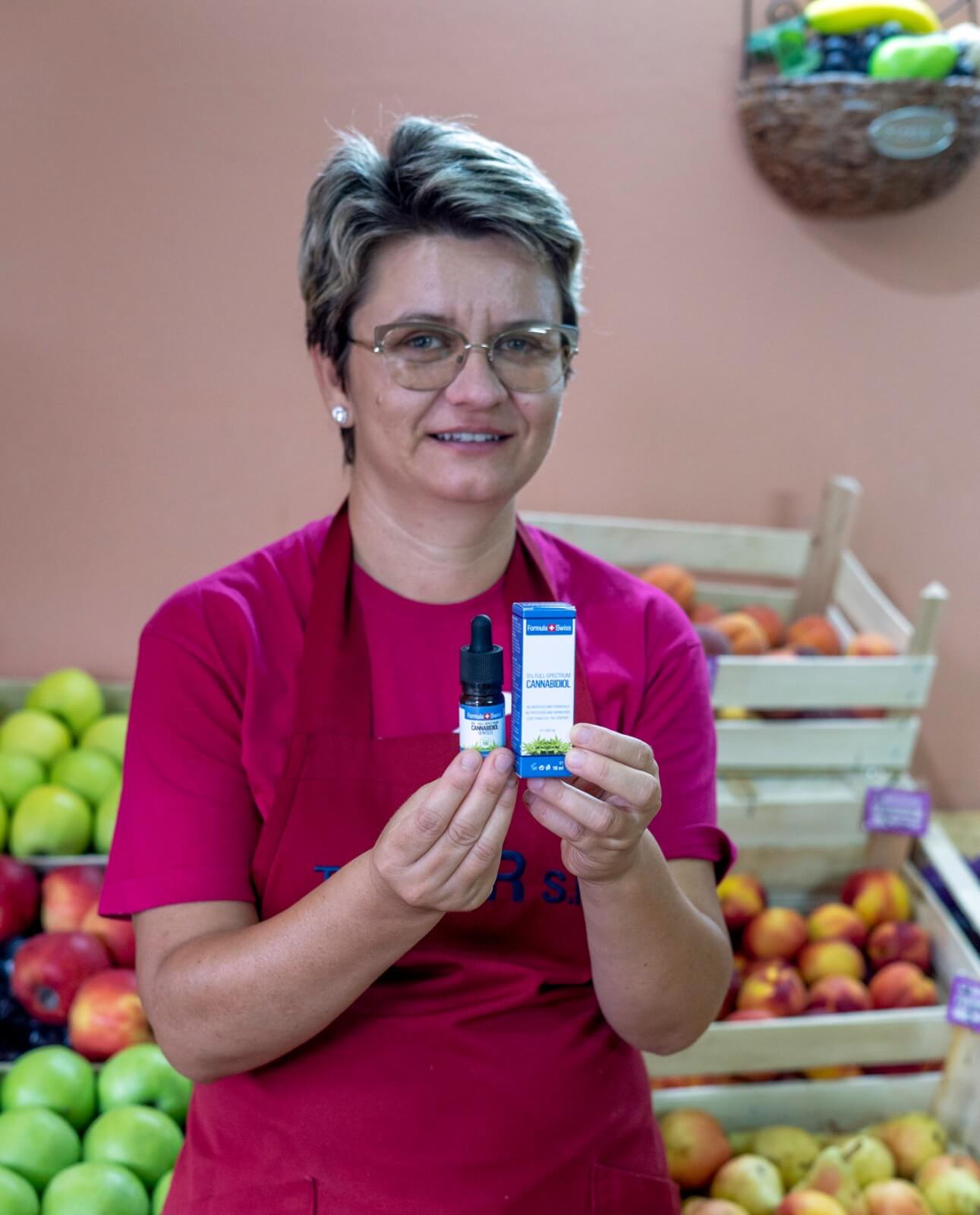 Formule Huile de CBD biologique suisse dans l'huile de graines de chanvre