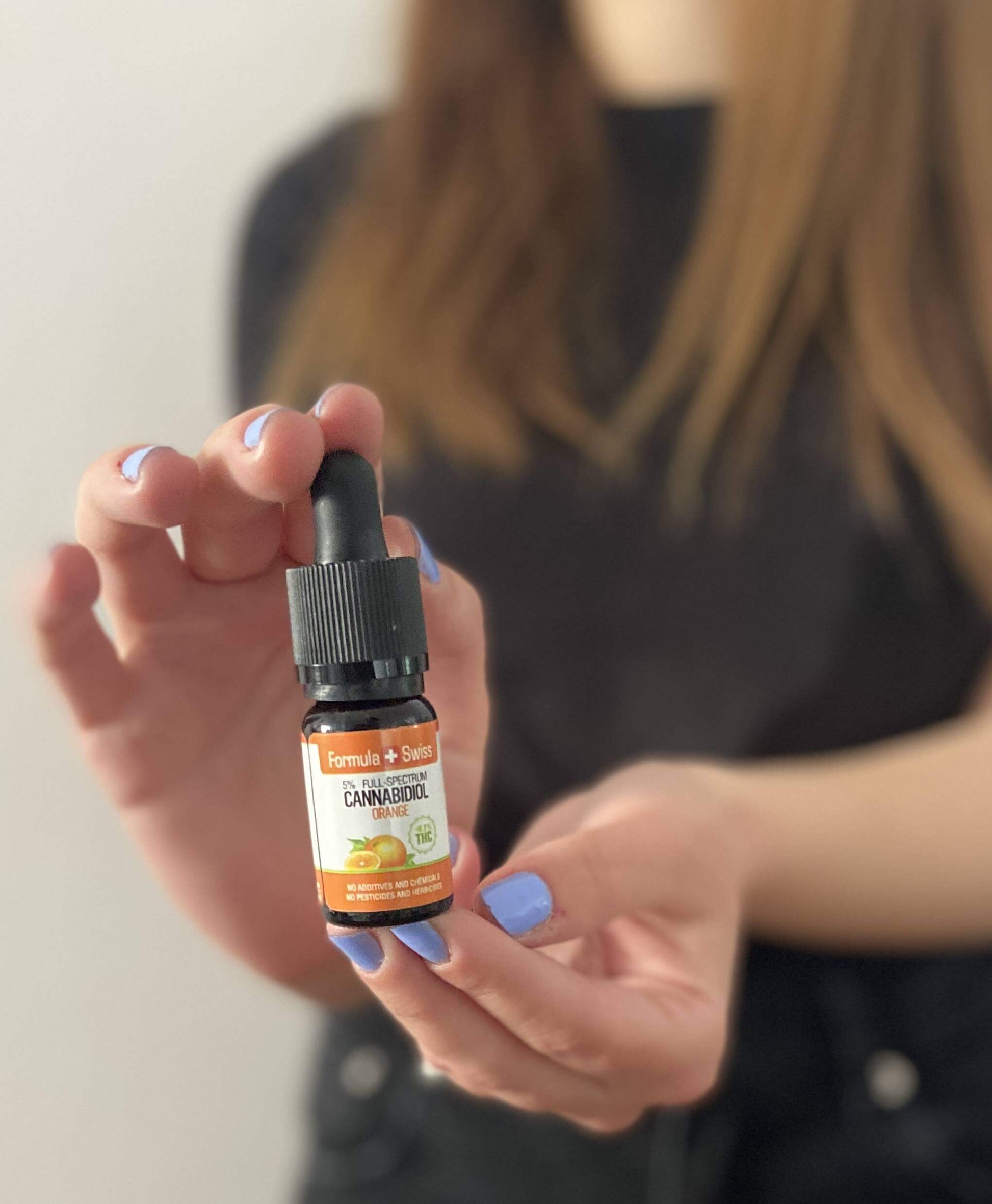 Formule Huile de CBD biologique suisse dans l'huile d'orange