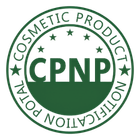 Formule Swiss CPNP logo de notification de produit cosmétique sur fond transparent.