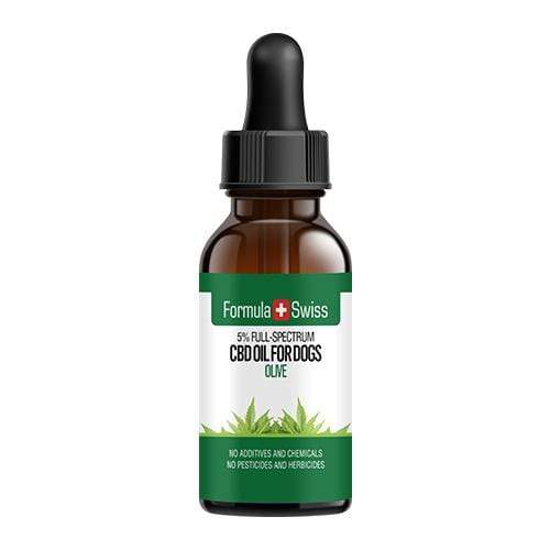 Huile de CBD dans l'huile d'olive pour chiens